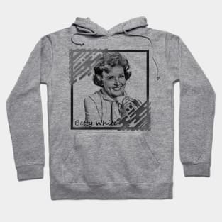 Betty White in Black & White Frame Concept Hoodie